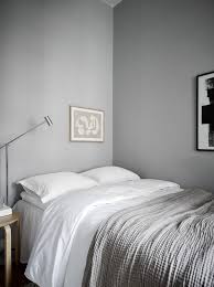 Grey Tone Apartment From The 1920s Hege In France Minimalist Bedroom Decor Grey Bedroom With Pop Of Color Simple Bedroom