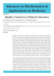 Use this guide as your checklist to bring your quality control resume up to the same level of perfection to get that qc job you're aiming for. Pdf Quality Control In A Clinical Laboratory