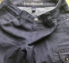 Zana Di Mid Rise Jeans Dark Wash Cargo Pockets Juniors Size