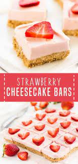 Strawberry Cheesecake Bars Strawberry Cheesecake Bars Desserts Fancy Desserts