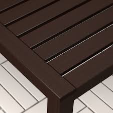 Modern black outdoor coffee table: Kloven Coffee Table Outdoor Black Brown Brown Stained 44 1 2x26 Ikea