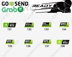 Terbaru Logo Stiker Sticker Nvidia Rtx Vr 2060 2070 2080 2080ti Titan G Sync Di Lapak Remashop290 Bukalapak