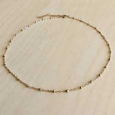 Quantity + add to list. Bead Chain Choker Necklace Gold Or Silver Im Keepsakes