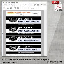 Fill, sign and send anytime, anywhere, from any device with pdffiller. Printable Custom Water Bottle Wrapper Pdf Template Print At Hotel