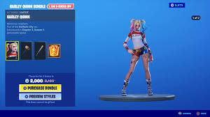 In this video i show what is in the nintendo switch case. Harley Quinn Is Live In Fortnite S Item Shop