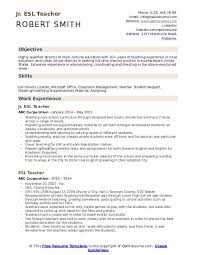 If you're looking to land a top teaching assistant job, use the above outlines to ensure you attract recruiters and impress employers. Esl Teacher Resume Samples Qwikresume