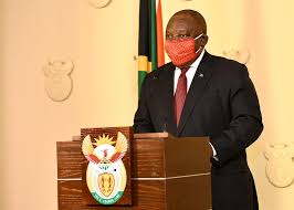Eventually he managed to get the mask oncredit: Full Speech A Very Different Sa Awaits Us Says Ramaphosa As Govt Gears Up To Relax Restrictions News24