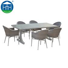 Abba patio 9 ft patio umbrella outdoor market table umbrella with push button tilt and crank for garden, lawn, deck, backyard. Simple Cheap Rectangular Glass Top Patio Chairs Rattan Outdoor Dining Table Set China Terrace Dining Furniture Terrace Dining Table Made In China Com