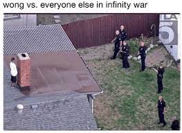 Wong S Infinity War Exit Is Our New Favorite Avengers Meme Funny Pictures Really Funny Memes Funny Relatable Memes