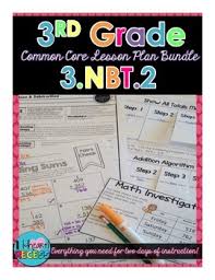 Split strategy, bridging to activity 3: Third Grade Addition And Subtraction 3 Nbt 2 Lesson Bundle Addition And Subtraction Addition Third Grade Common Core Lesson Plans