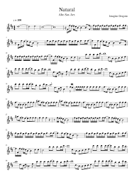 Let me see the light within the dark trees shadowing a7 what's happenin? Natural Imagine Dragons Sheet Music For Saxophone Alto Solo Musescore Com