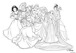 Coloriage raiponce et les princesses disney à imprimer | Coloriage à imprimer  princesse, Coloriage princesse, Coloriage princesse disney