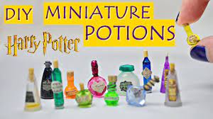 Diy Miniature Harry Potter Inspired Potion Bottles Youtube Harry Potter Miniatures Harry Potter Gifts Diy Harry Potter Dolls