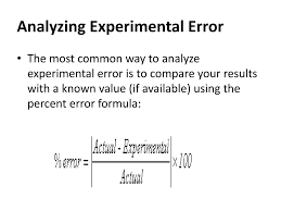 Image result for Experimental Error