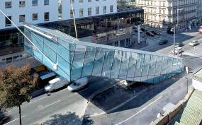 Bleibt gesund & bis bald#gemmalugner. Suspended Glazed Bridge Lugner Bridge In Vienna Austria By