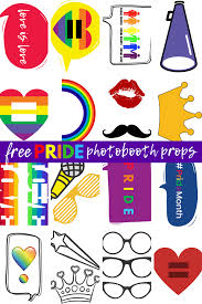 Birthday Free Printable Photo Booth Props Template Free Printable Pride Photo Booth Props Photo Booth Printables Diy Photo Booth Props Photo Booth Props Free