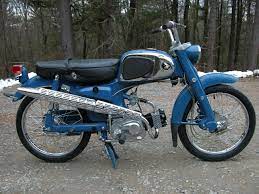Blue 1966 Honda Sport 50 Honda Motorcycles Honda Motorcycles Cafe Racers Honda Bikes