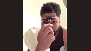 Instagram 上的 chosen artwork：「 the brow @chosenartwork for more art! Anthony Davis Shaves His Unibrow Youtube