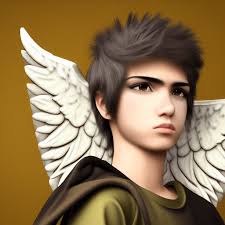 Live Teenage Male Warrior Angel Graphic · Creative Fabrica