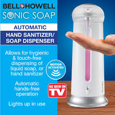 Soap dispenser upcycled wild turkey american honey liquor whisky glass bottle, plastic labels, 375ml in size. Bell And Howell Sonic Soap Automatic Hand Sanitizer And Soap Dispenser Collections Etc
