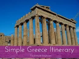Simple Greece Itinerary Ideas For Planning One Week In