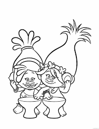 Branch from trolls coloring page from dreamworks trolls category. Trolls Coloring Pages Tv Film Cute Poppy Trolls Printable 2020 10796 Coloring4free Coloring4free Com