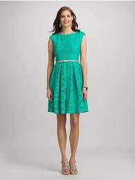 My New Dress From Dress Barn Fit And Flare Dress Teal Lace Dress Dresses