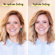 Here S What Tinted Brows Look Like On A Blonde A Brunette Blonde Hair Eyebrows Dye Eyebrows Eyebrows Redheads