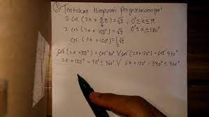 Soal dan pembahasan persamaan trigonometri kelas 11. 3 Pembahasan Soal Persamaan Trigonometri Kelas 11 Youtube