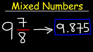 Multiplication & division of decimals review, decimal multiplication and division. Converting Mixed Numbers To Decimals Youtube
