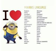 Minion Speak Tulaliloo Ti Amo Minions Funny Minions Language Minions