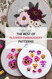 Shop my patterns the wildflowers. Flower Embroidery Patterns Kits Floral Stitches For Your Home Pumora All About Hand Embroidery