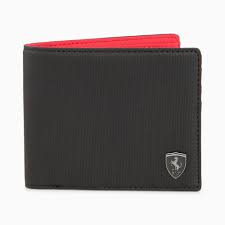 A wallet is a small, flat case that can be used to carry personal items such as cash, credit cards, and identification documents.you can tell a lot about a person simply by looking at his wallet. Scuderia Ferrari Style Wallet Puma Black Puma Motorsport Puma