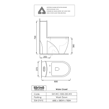 The 16 size requirements for water meters must be based 30 412.3 substitution for water closets. Torino Wc 1005 One Piece Wash Down Water Closet 250mm 10 Inch S Trap Toilet Bowl Jamban Shopee Malaysia