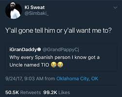 That is why he created this website where he can gather all the spanish educational materials he is creating. Tio Uncle For Those Who Don T Know Blackpeopletwitter