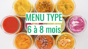 Repas Type Bebe 6 A 8 Mois Cuisinez Pour Bebe En 2020 Repas Bebe 6 Mois Repas Bebe Repas Bebe 8 Mois