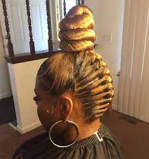 The 50 Latest Hairstyles For Black Women Cool Braid Hairstyles Hair Styles Braided Bun Hairstyles