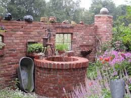 Landhaus Gartendeko Steinmauer Garten Garten Garten Deko