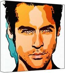 Rob Daly- Pop Art Print (Multicolour) 30 x 30 x 2.5 cm Deep Box Canvas :  Amazon.com.au: Home