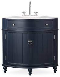 Stylish choices and dependable construction are backed by a limited lifetime warranty, creating cabinetry solutions that are built to last. In Stock 24 Thomasville Navy Blue Corner Bath Vanity Traditional Bathroom Vanities And Sink Consoles By Chans Furniture Houzz