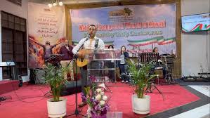 Emil Awad from Egypt singing above all powers in Arabic. It was awesome.