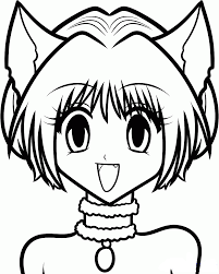 Mew Mew Ichigo Momomiya Coloring Pages For Kids Gmg Printable Mew Mew Coloring Pages For Kids