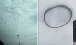 In salt lake, while the photos in the embedded tweet below were. Mysterious Black O Shaped Phenomenon In The Sky Sparks Alien Invasion Fears Weird News Express Co Uk