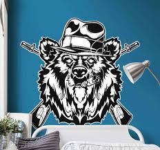 Are you searching for gangsta bear png images or vector? Gangster Bear Vintage Decal Tenstickers