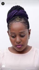 All these sets of ghana braids styles involve use of synthetic extension to add a little extra length to your hair. Black Girl Braids Braided Hairdo Braided Hairstyles African Braids Hairstyles