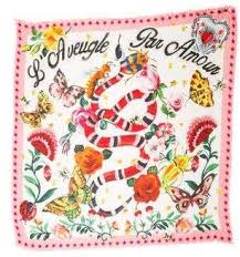Gucci Printed Raw Edge Scarf Gucci Scarf Silk Scarves Floral Prints