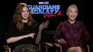 Karen gillan portrays nebula in the film guardians of the galaxy. Guardians Of The Galaxy Vol 2 Interview Karen Gillan Pom Klementieff Youtube