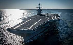 Download Wallpapers Uss Gerald R Ford Cvn 78 4k American Aircraft Carrier Us Navy Us Nimitz Deck Besthqwallpapers Com Ford Aircraft Carrier Navy Aircraft Carrier Aircraft Carrier