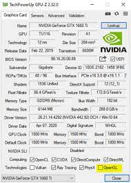 Game ready drivers provide the best possible gaming experience for all major new releases, including virtual reality games. Nvidia Geforce Gtx 1660 Ti Gpu Z Report No Opengl Not Ticked Card Error Or Can It Be Something Else Techpowerup Forums
