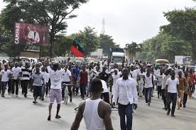 Sparking more support for the indigenous people of biafra (ipob),. We Will Burn Biafra S Flag Recite Nigeria S National Anthem In Abuja Ipob Splinter Group Triopob Daily Post Nigeria
